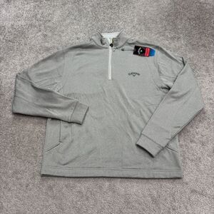 Callaway Weather Series Fleece Golf Performance Jacket Men Small Gray Active NWD